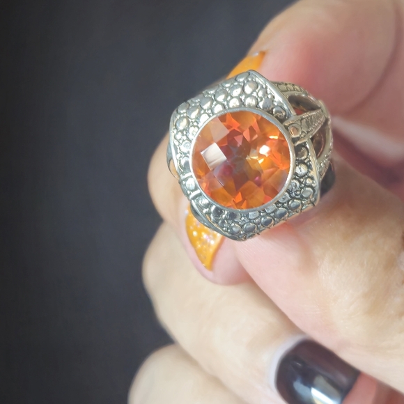 Nicky Butler 925 Sterling Silver Honey Quartz Designer Signed Ring NB Size 8 NWT - Picture 9 of 16